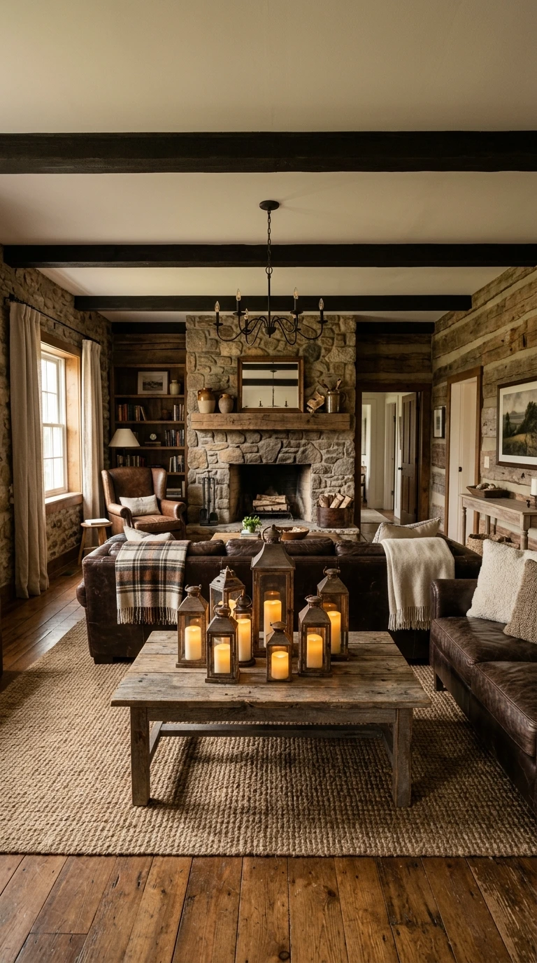 fall living room decor ideas 27