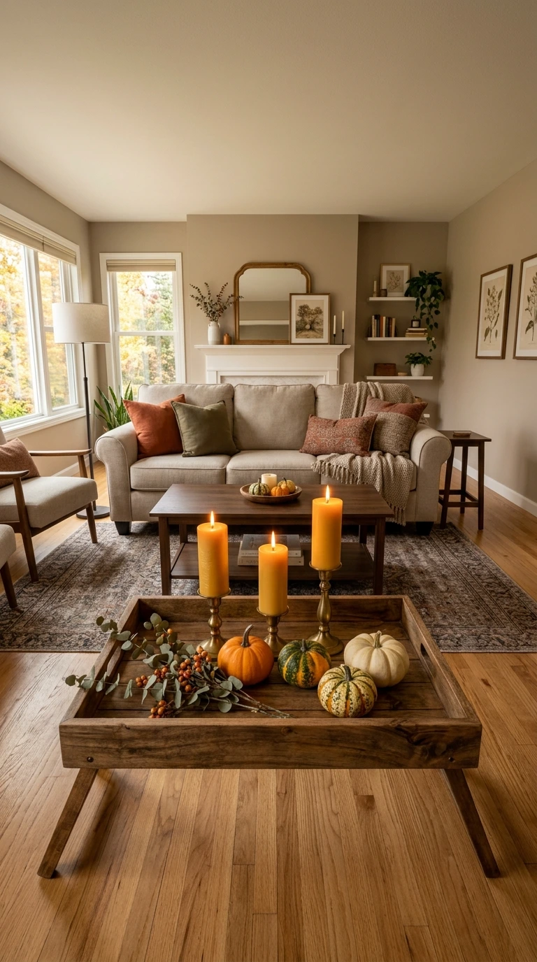 fall living room decor ideas 35