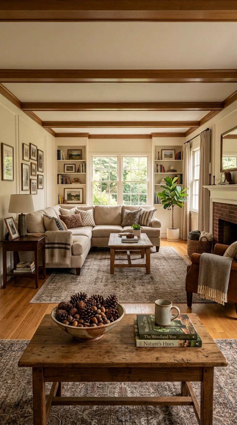fall living room decor ideas 36