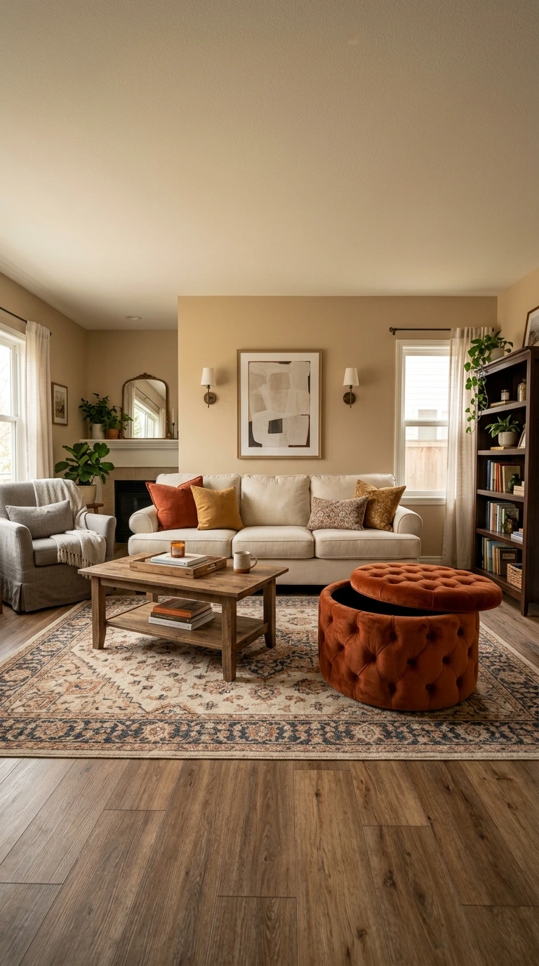 fall living room decor ideas 40