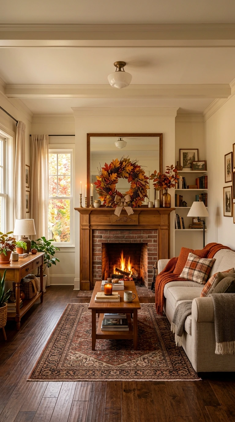 fall living room decor ideas 42