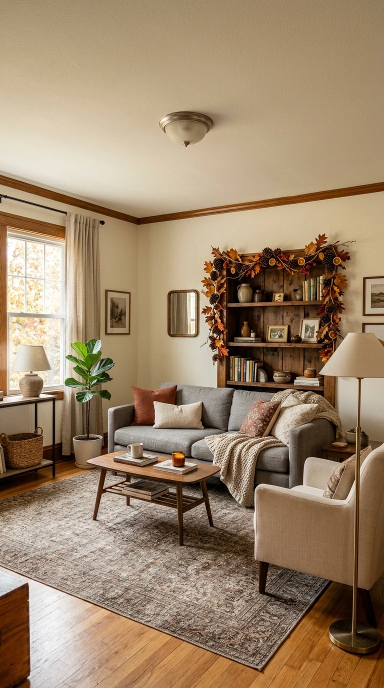 fall living room decor ideas 44
