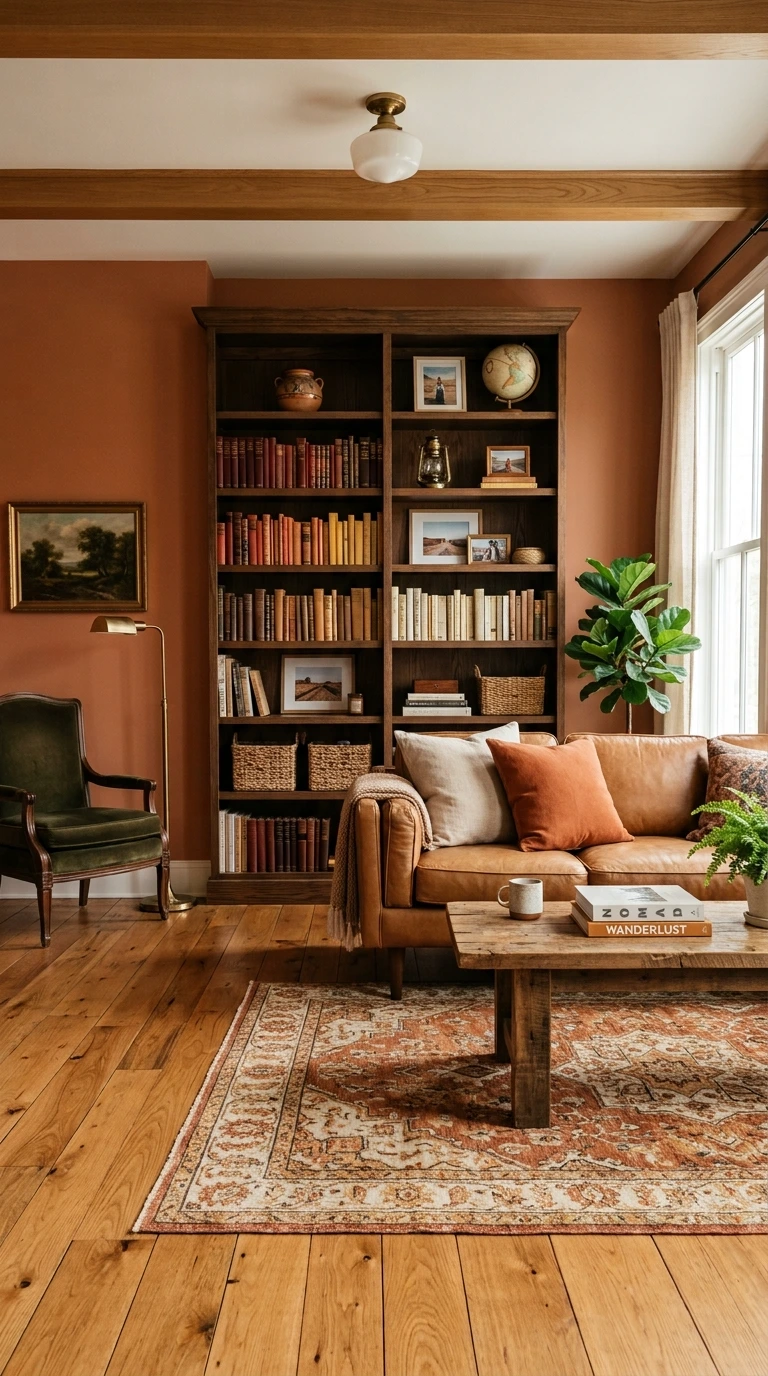 fall living room decor ideas 48
