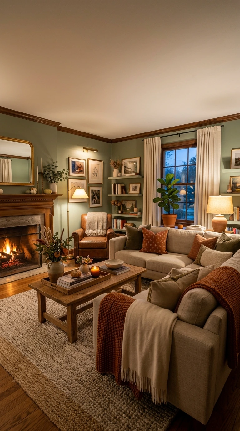 fall living room decor ideas 50