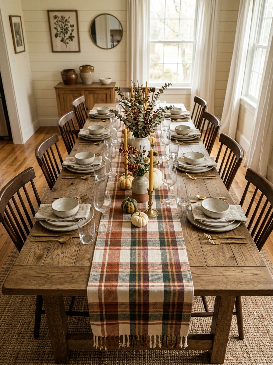 fall table decor ideas dining room modern 3