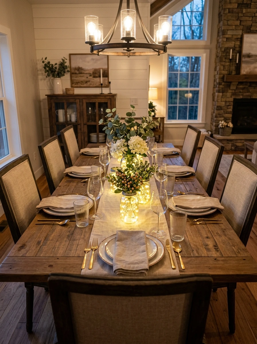 fall table decor ideas dining room modern 6