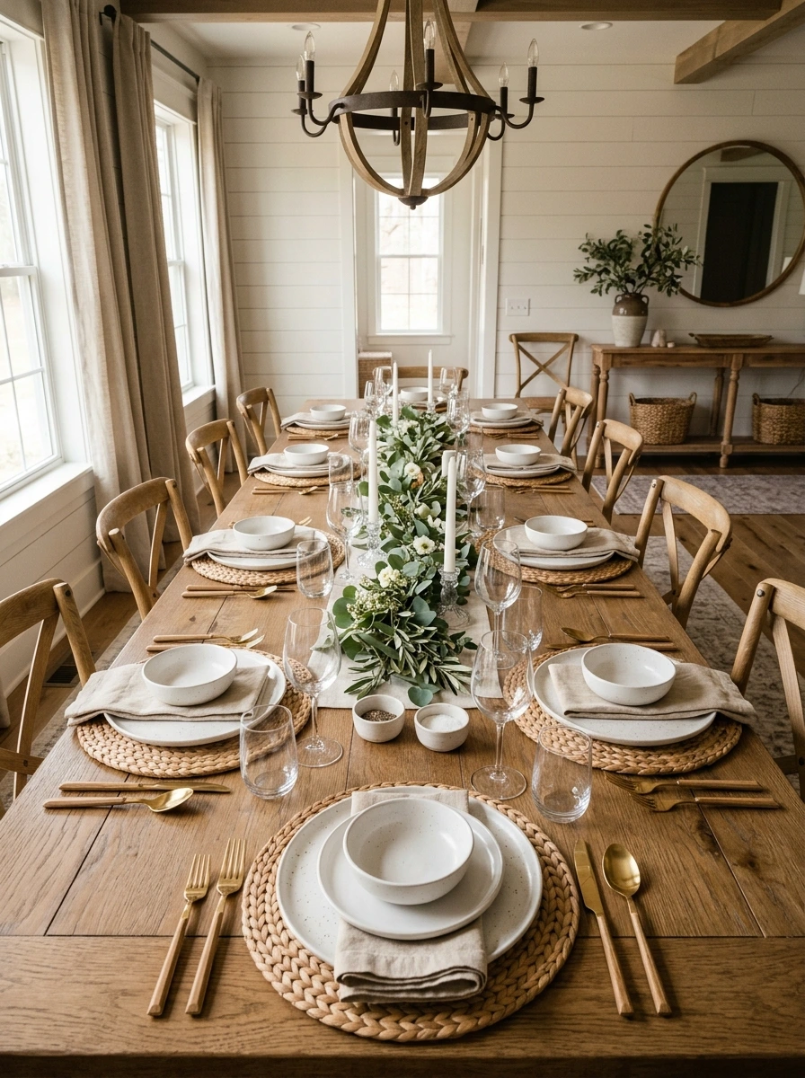 fall table decor ideas dining room modern 8