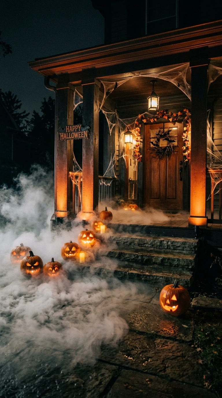 halloween front porch decor ideas 14