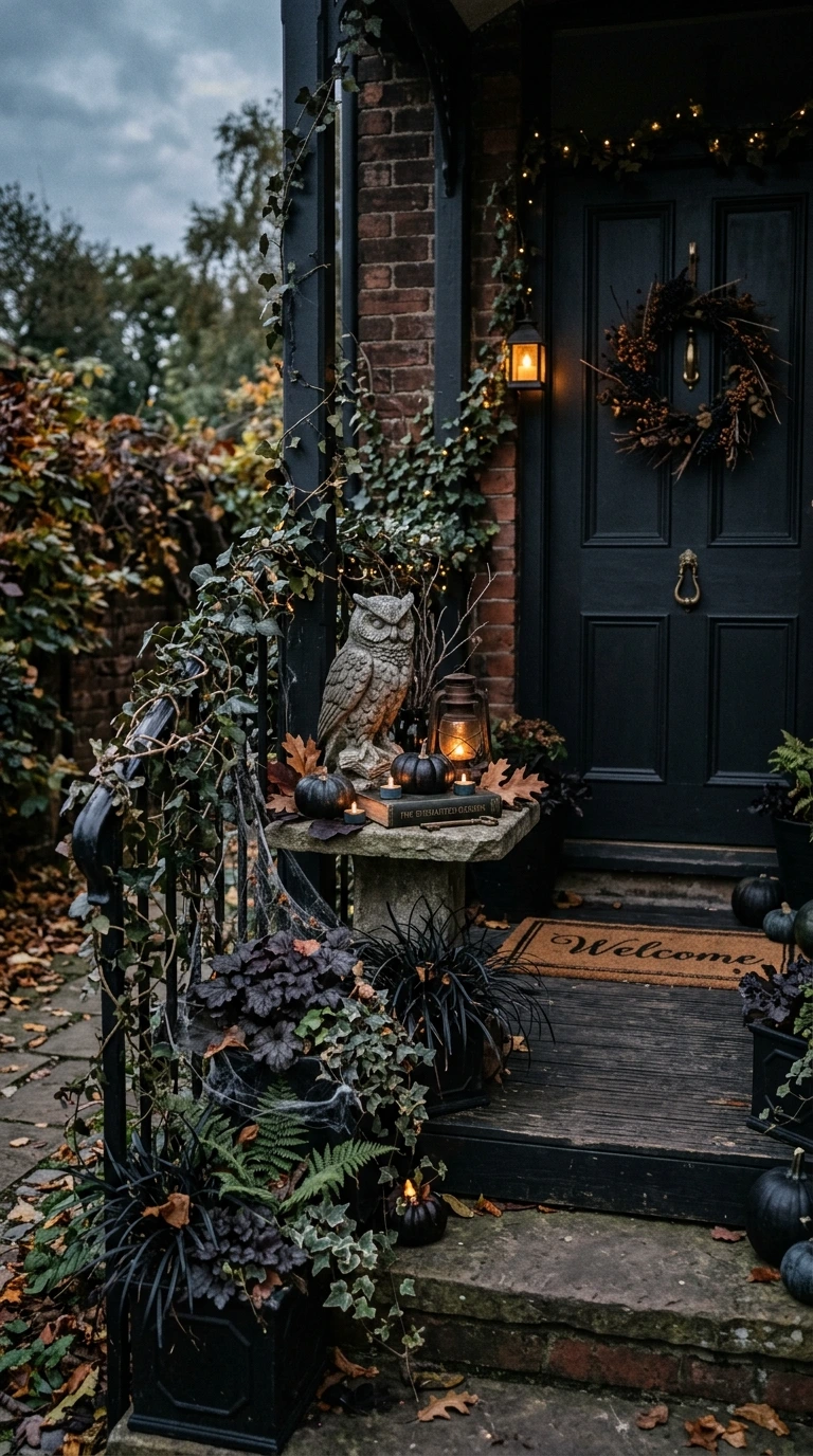 halloween front porch decor ideas 28