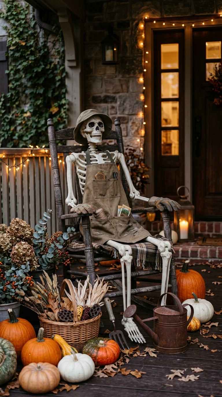 halloween front porch decor ideas 7