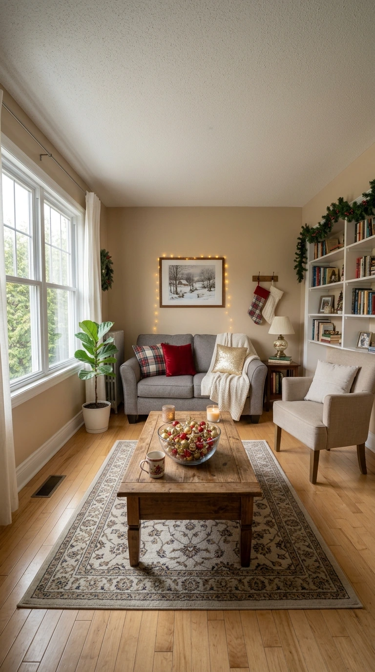 holiday living room decor small space 11