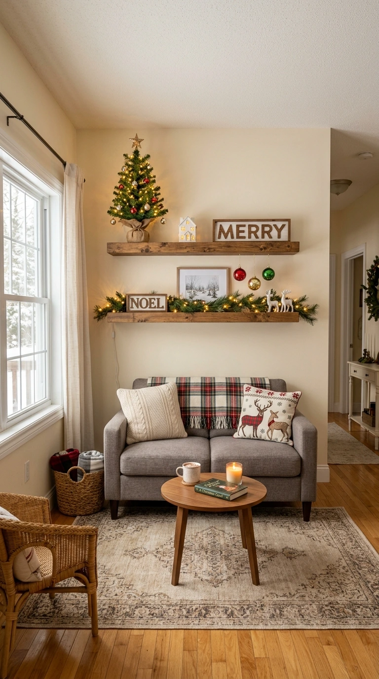 holiday living room decor small space 14