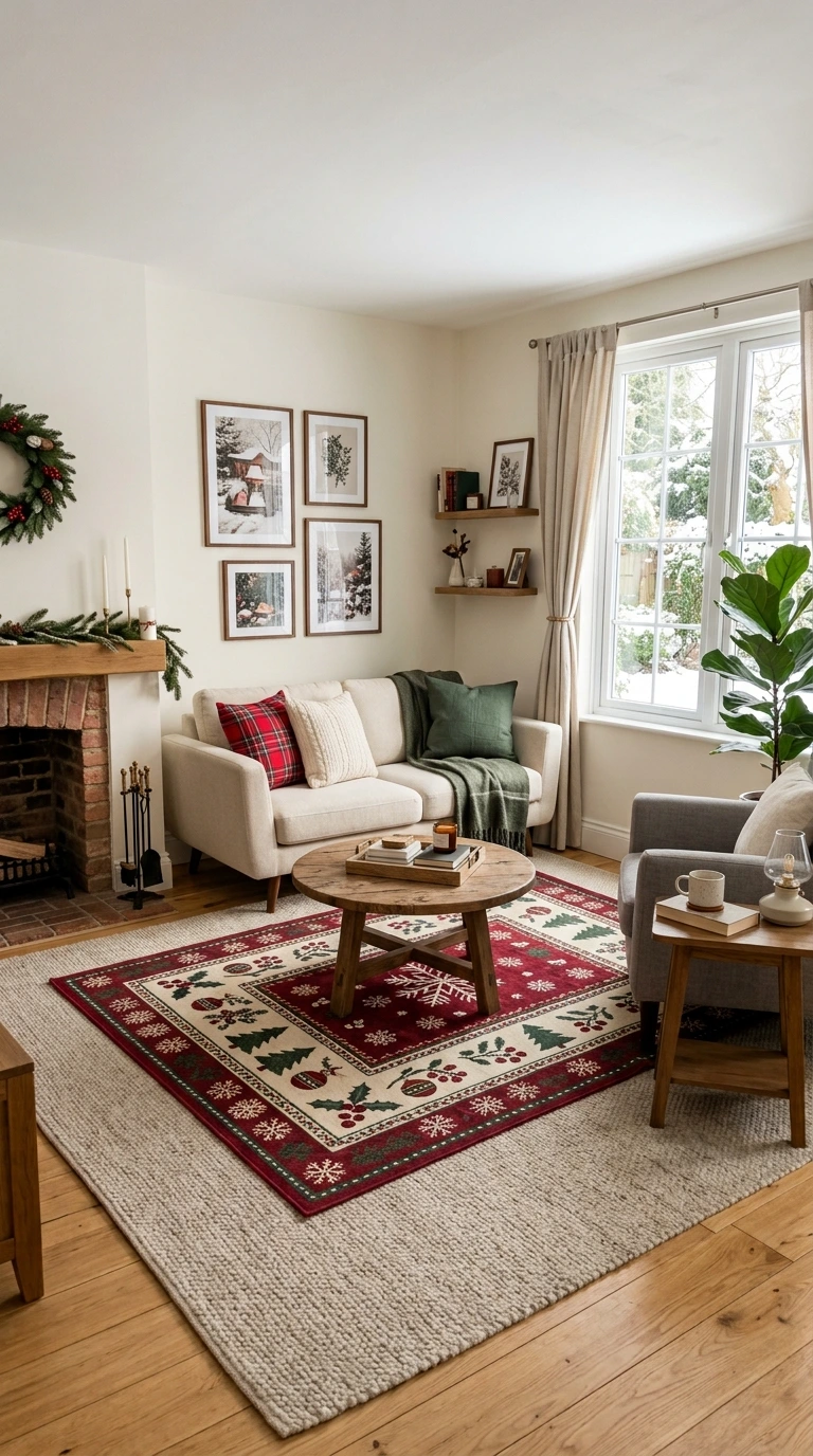 holiday living room decor small space 19