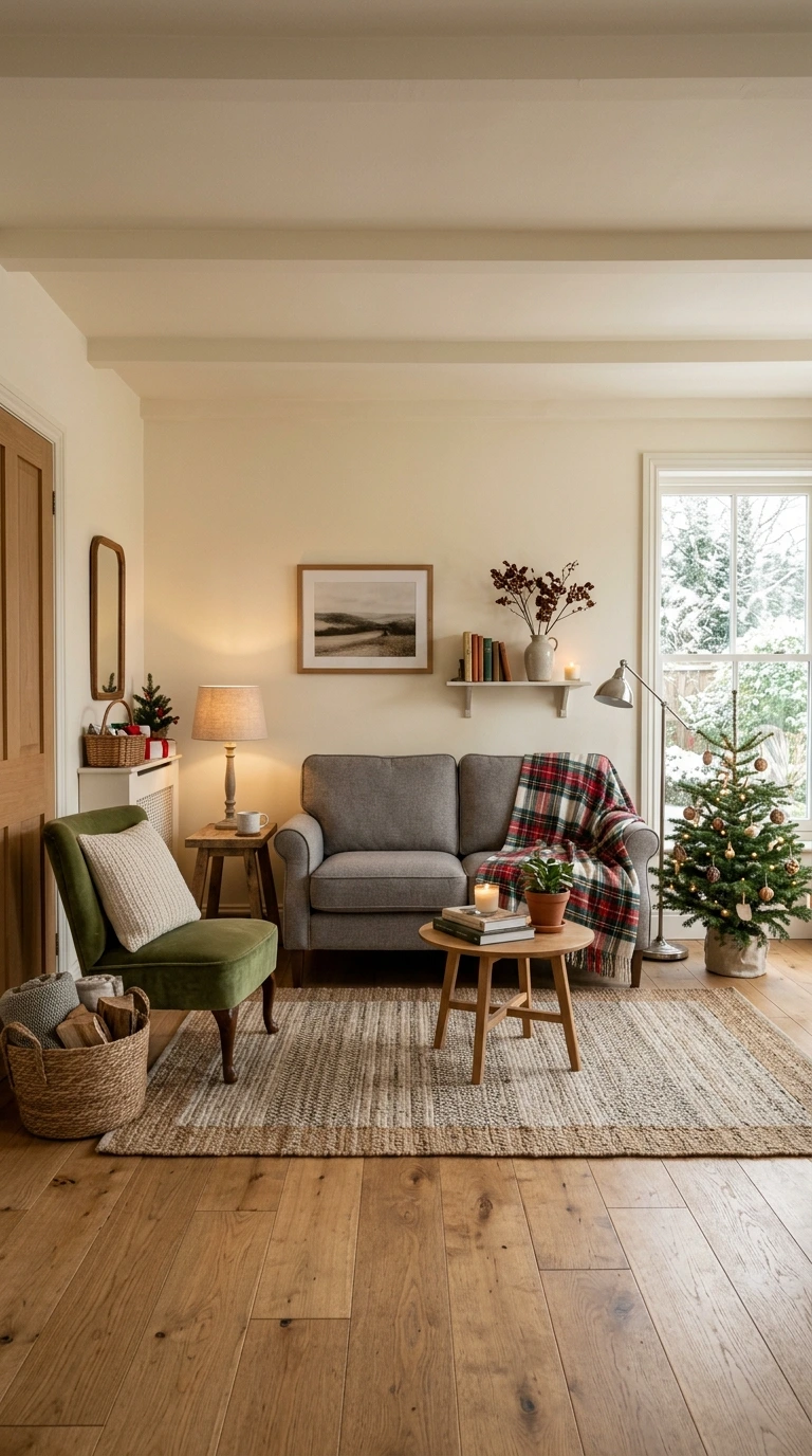 holiday living room decor small space 23