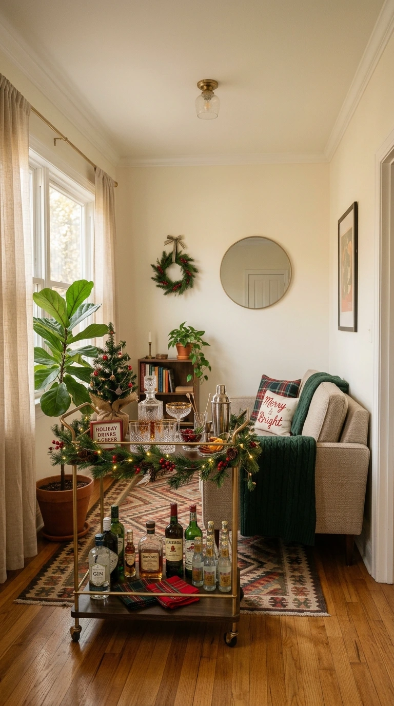 holiday living room decor small space 26