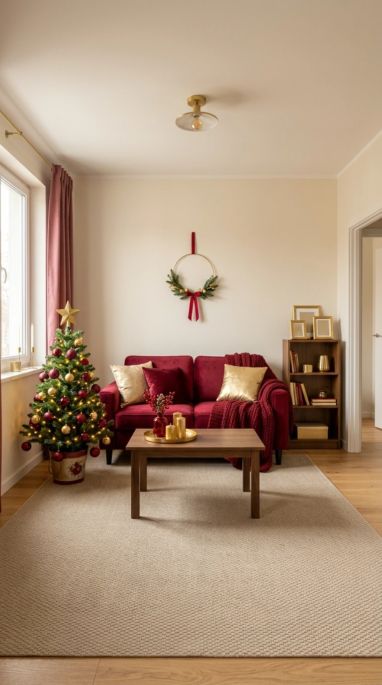 holiday living room decor small space 34