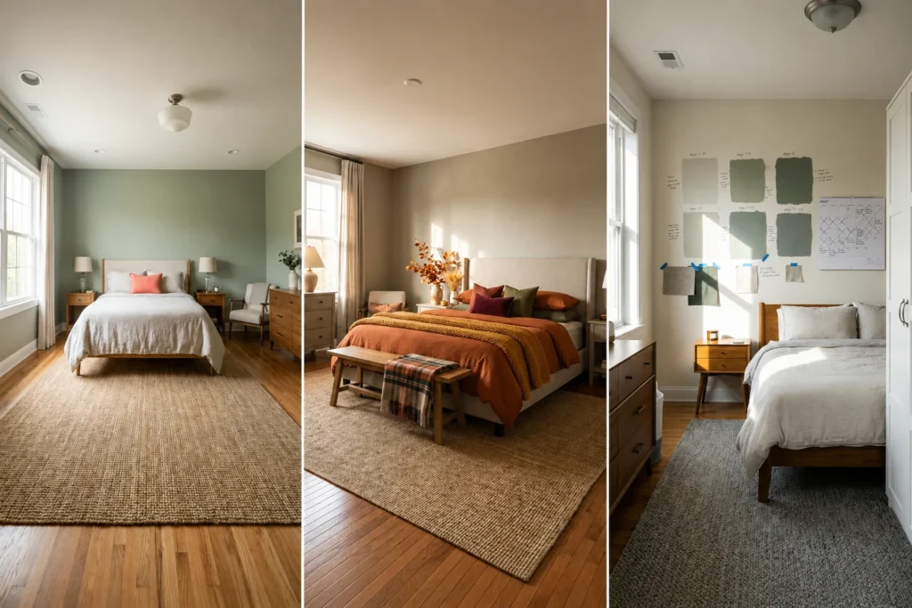 how to choose bedroom color palette