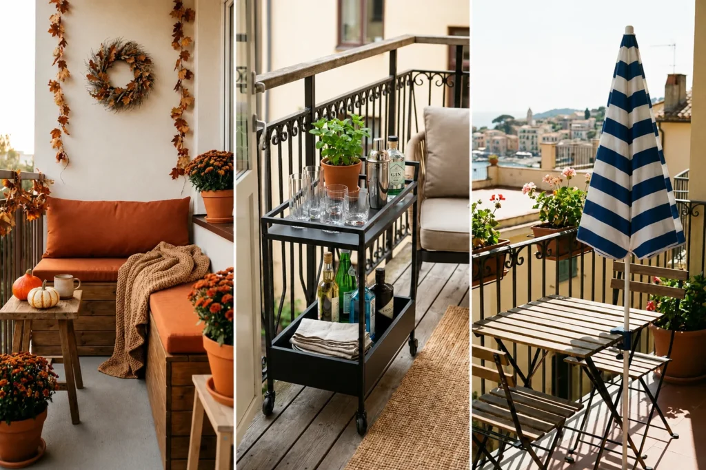 how to decorate small balcony