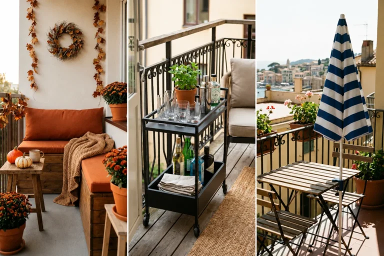 how to decorate small balcony