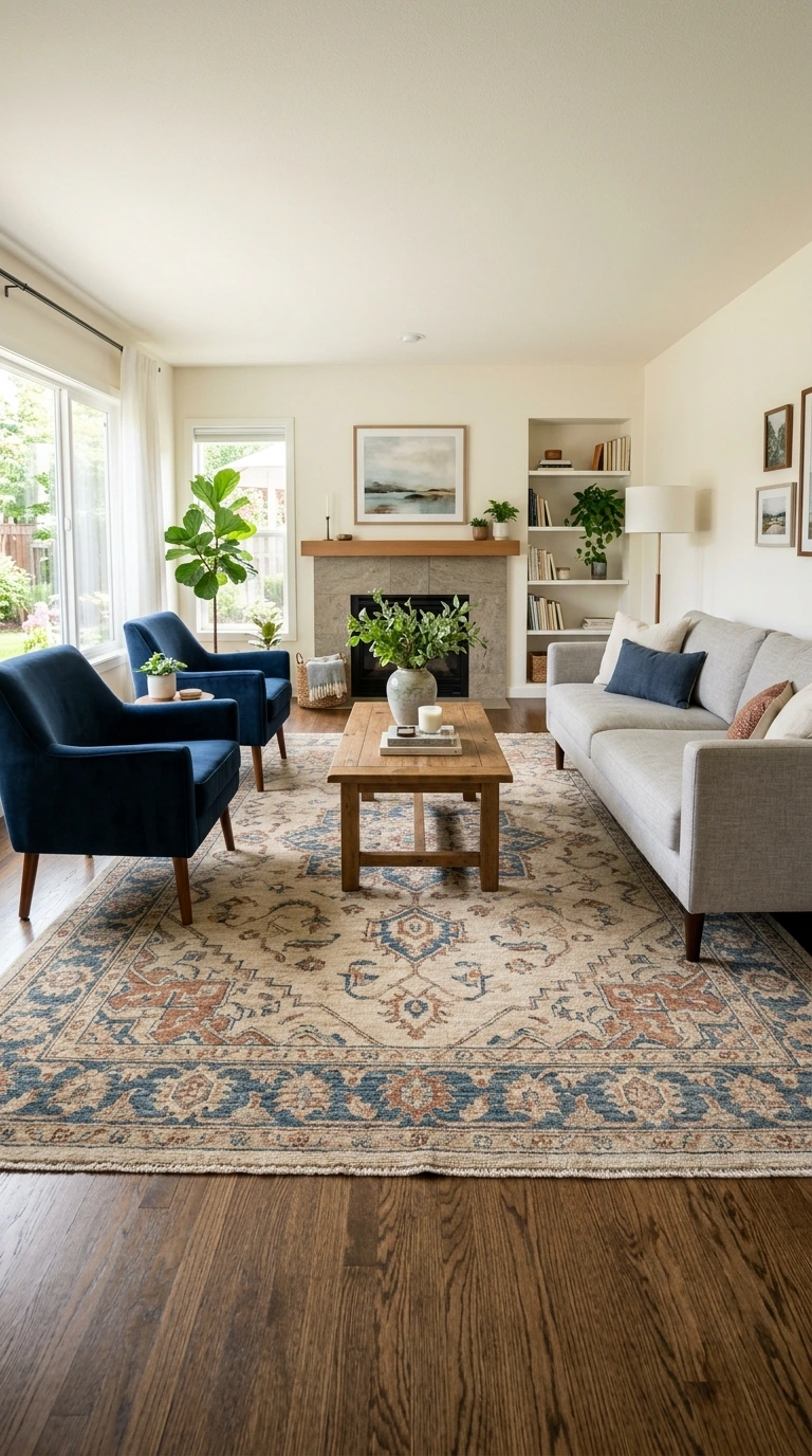 how to choose rug size living room 12