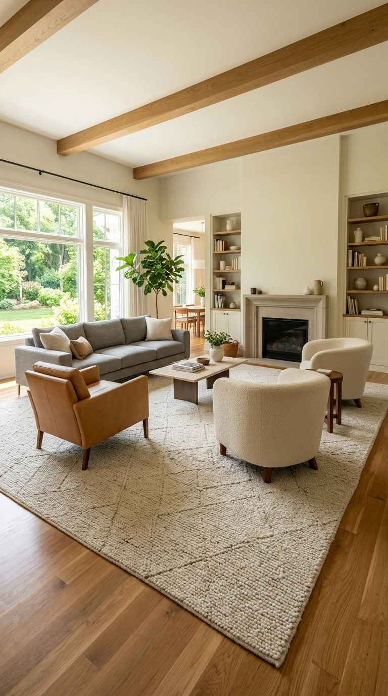 how to choose rug size living room 3