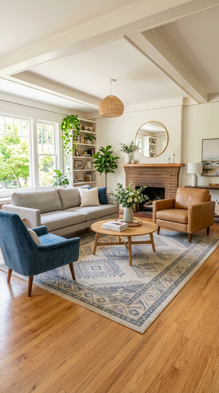 how to choose rug size living room 4