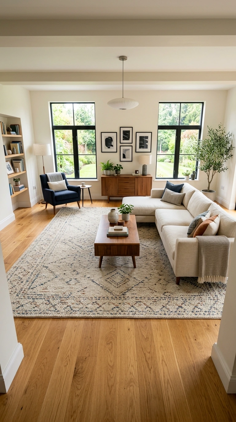 how to choose rug size living room 8