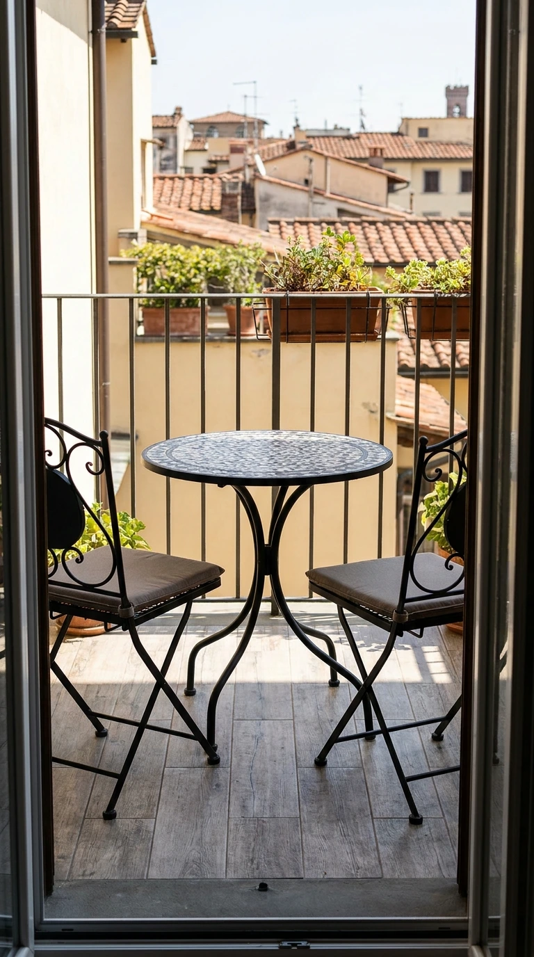 how to decorate small balcony 6
