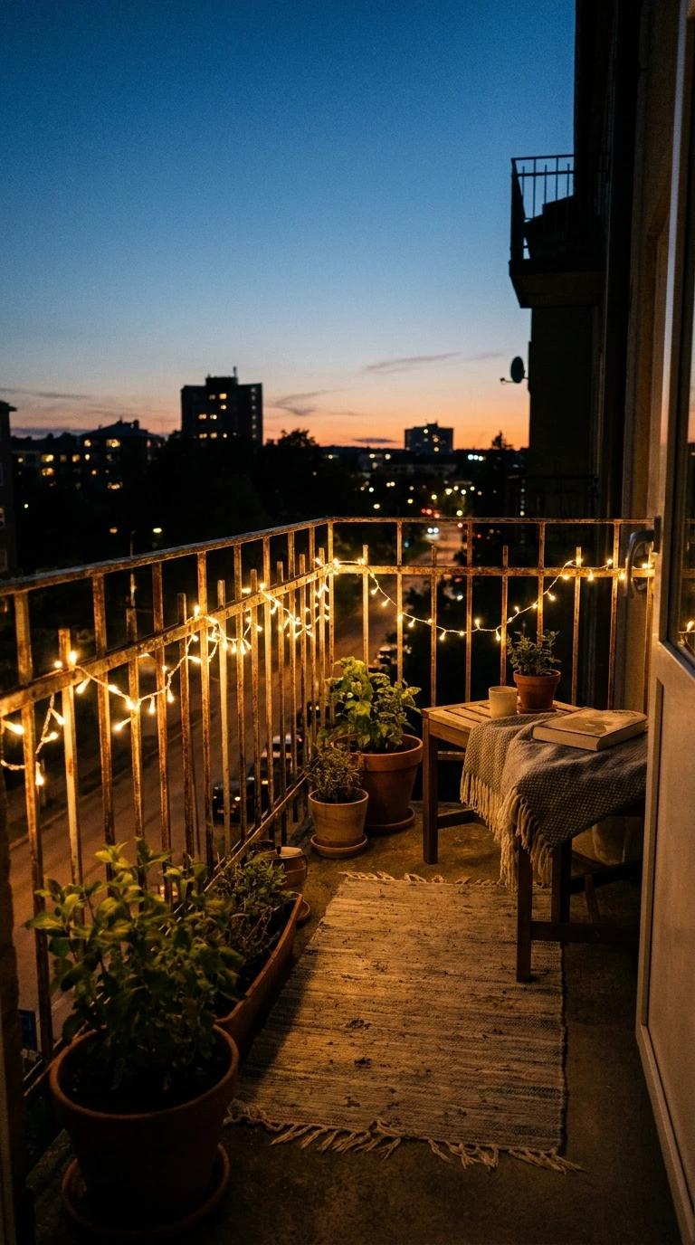 how to decorate small balcony 9