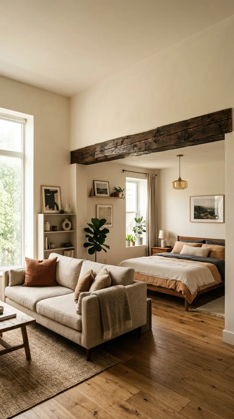 how to divide studio apartment into zones 10