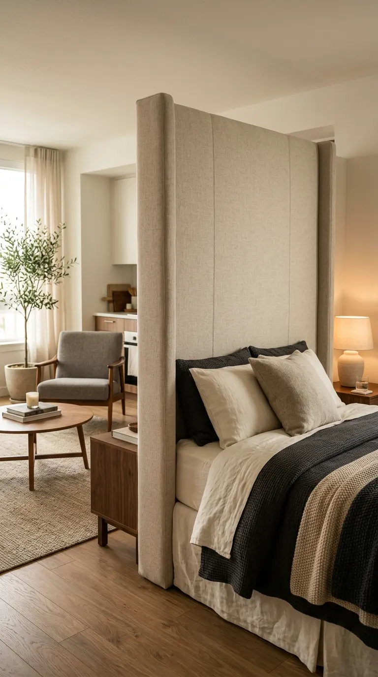 how to divide studio apartment into zones 12