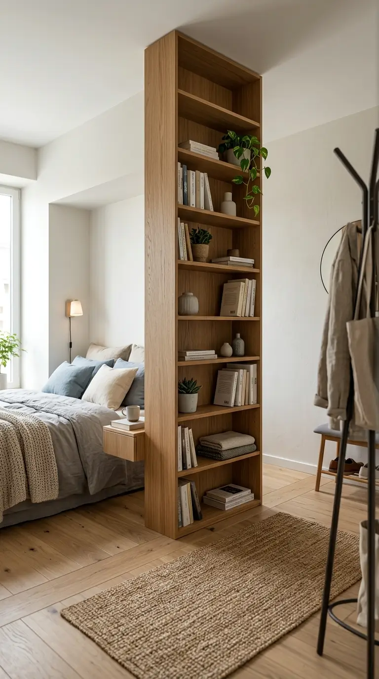 how to divide studio apartment into zones 14