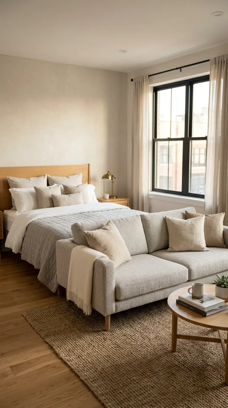 how to divide studio apartment into zones 19