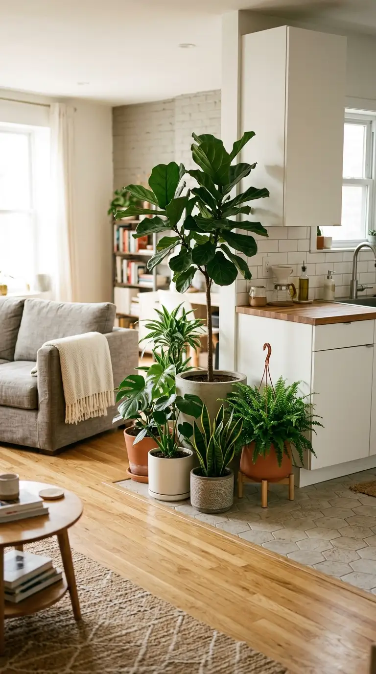how to divide studio apartment into zones 27