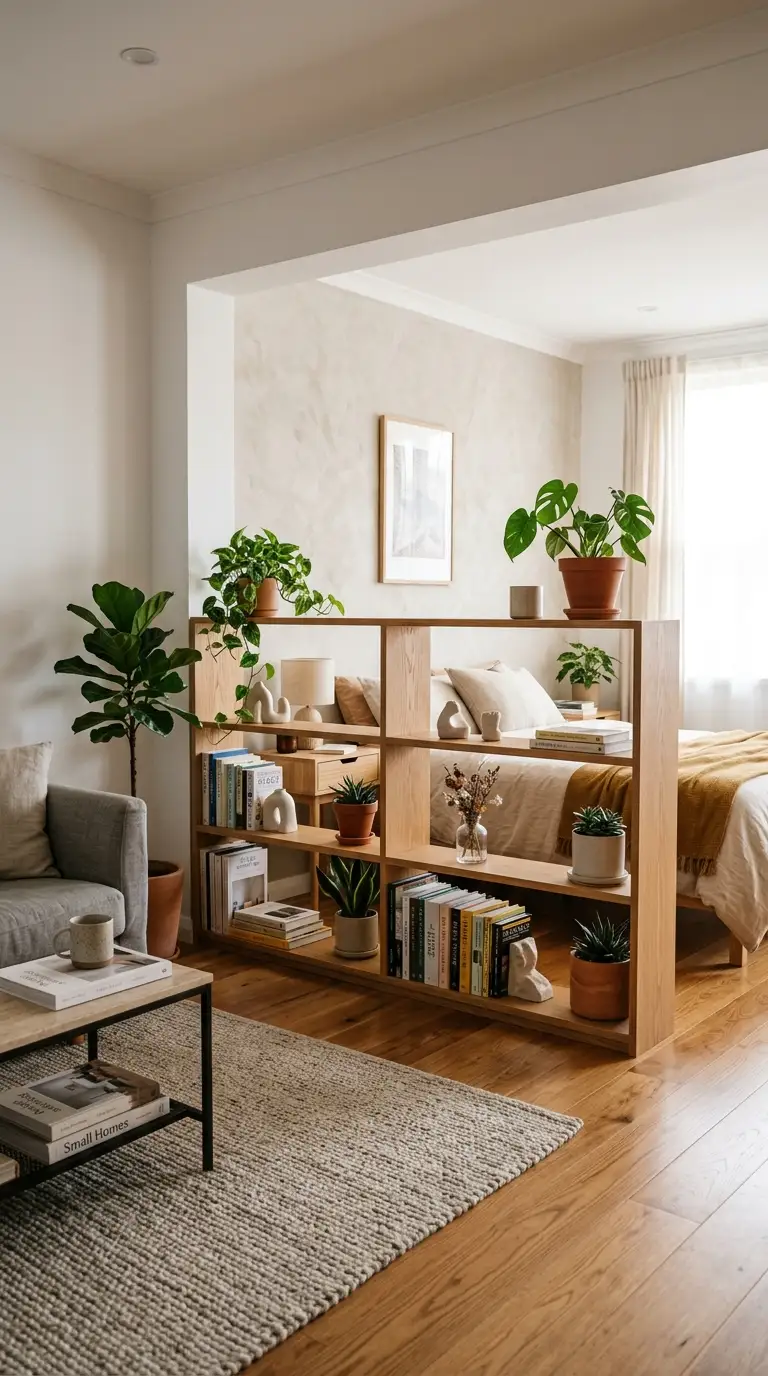 how to divide studio apartment into zones 30