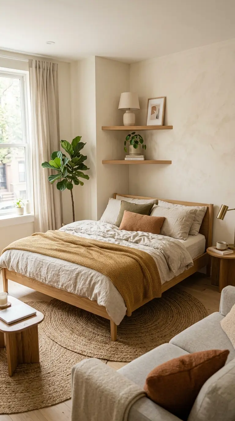 how to divide studio apartment into zones 6