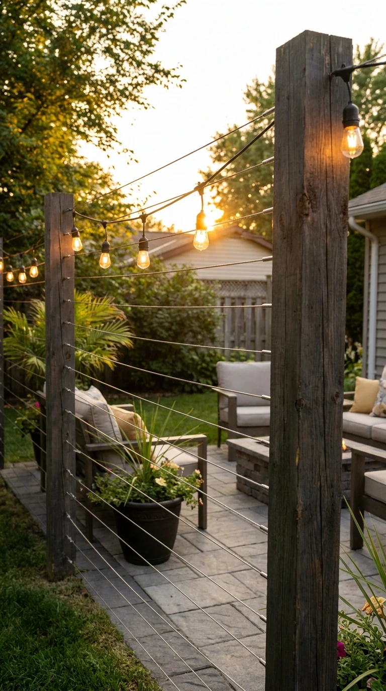 how to hang outdoor string lights no drilling 2