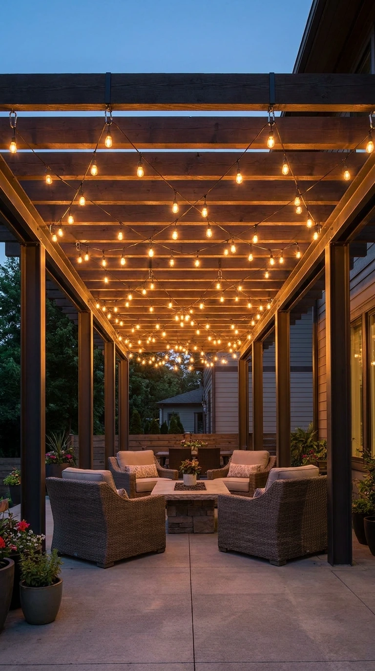 how to hang outdoor string lights no drilling 8