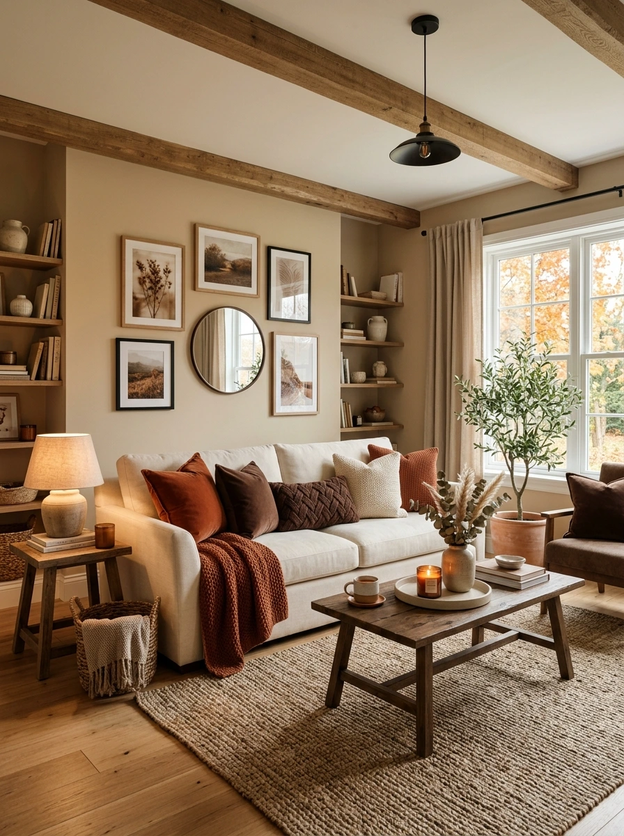 new deco fall room decor rich brown tones 1