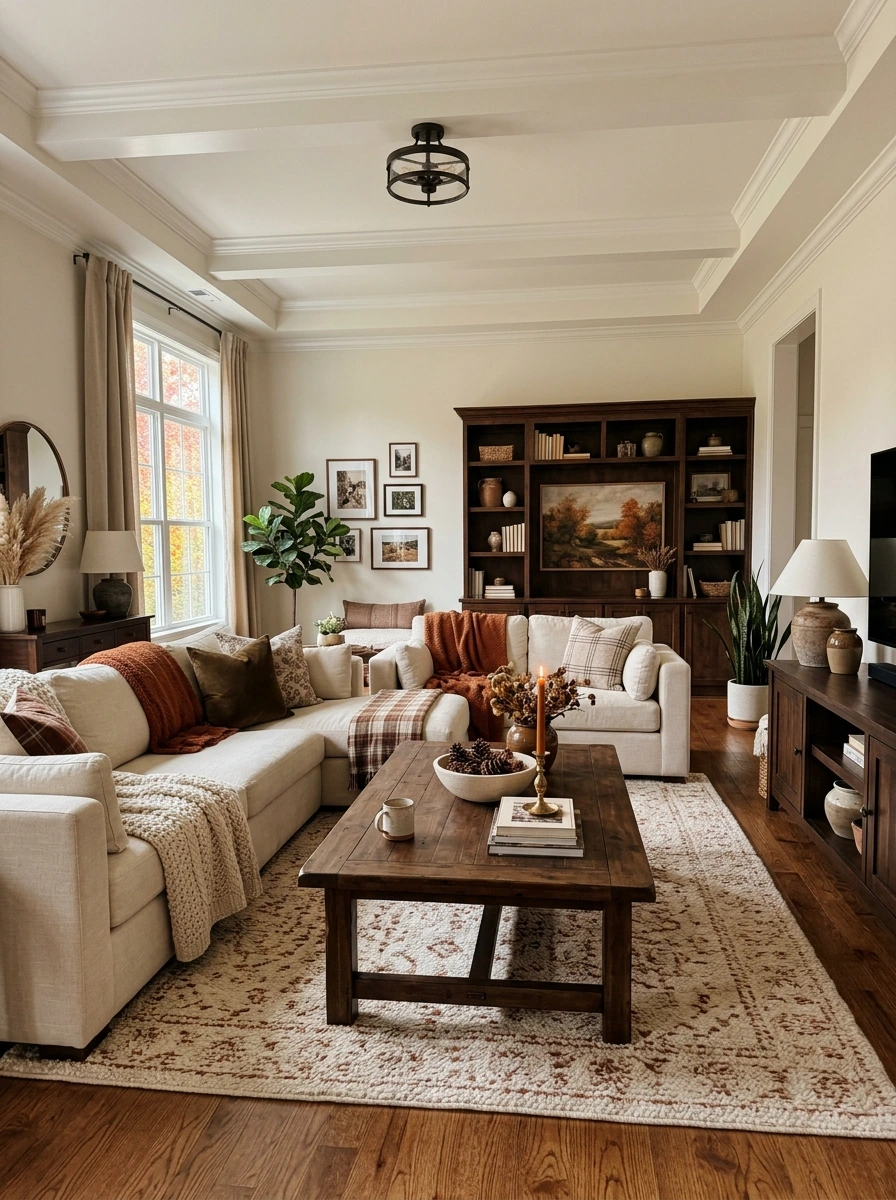 new deco fall room decor rich brown tones 20
