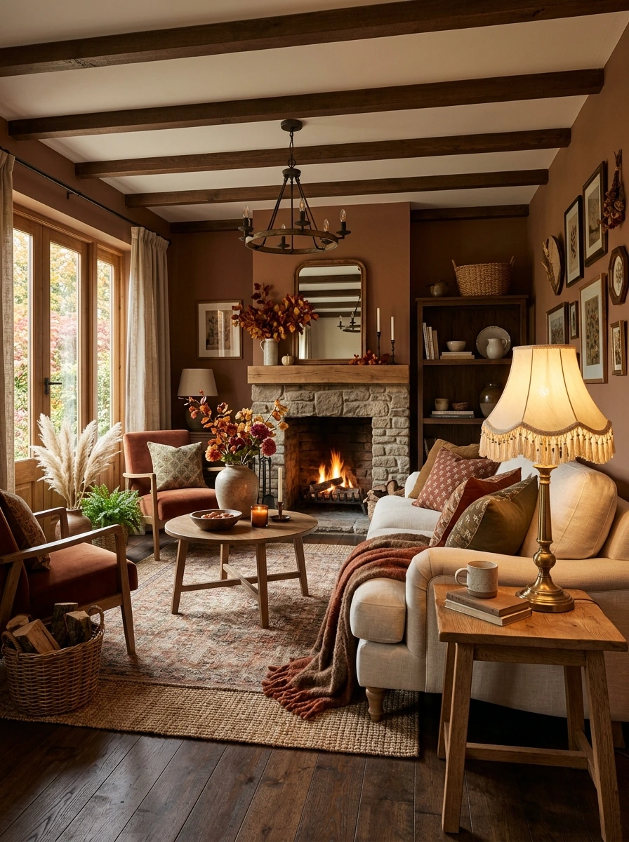 new deco fall room decor rich brown tones 3