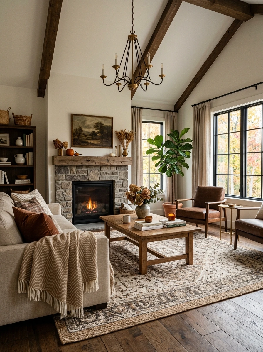 new deco fall room decor rich brown tones 32