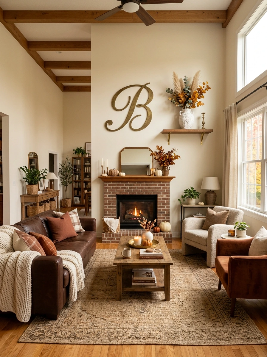new deco fall room decor rich brown tones 38