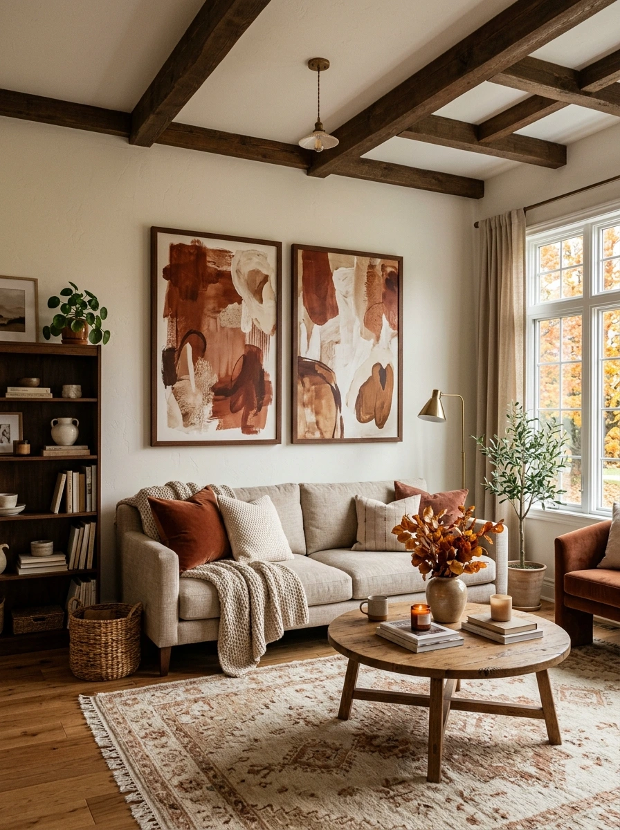 new deco fall room decor rich brown tones 5