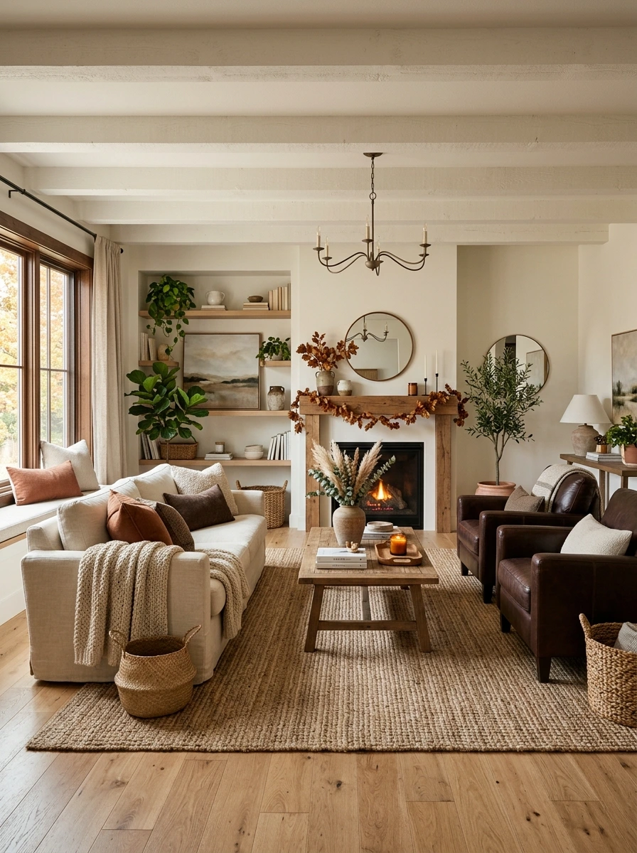 new deco fall room decor rich brown tones 6