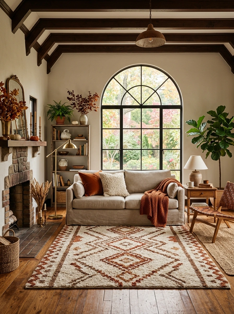 new deco fall room decor rich brown tones 7
