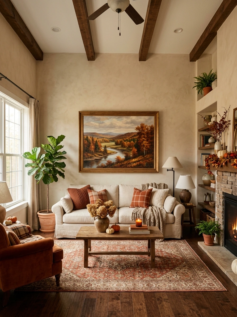 new deco fall room decor rich brown tones 9