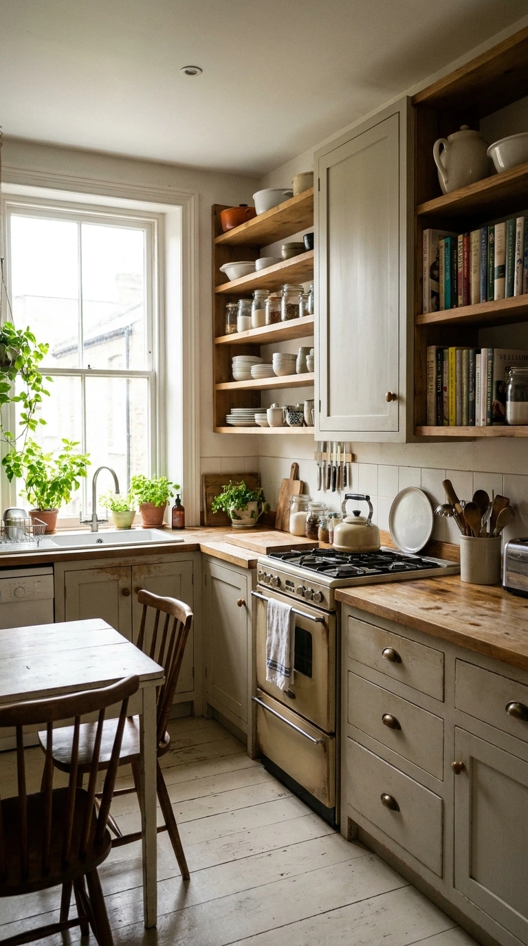 open shelving vs closed cabinets small apartment 15