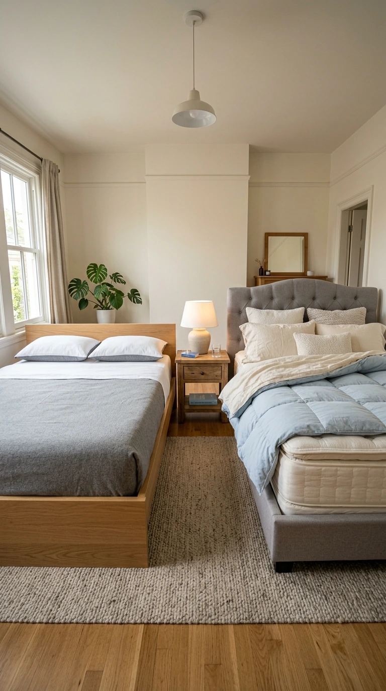 platform bed vs traditional bed frame 34
