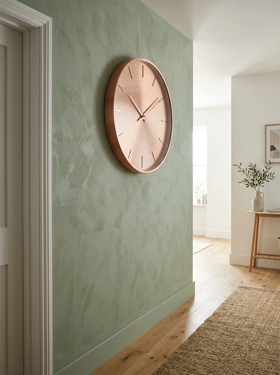 sage green and copper fall room decor 32